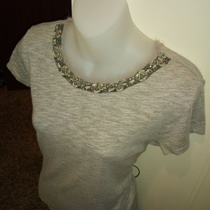 Ann Taylor Loft Jewled Top